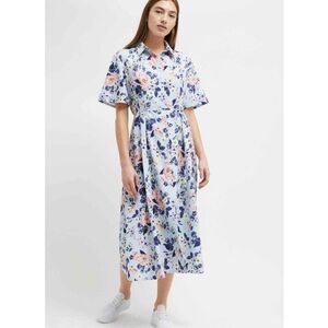 French Connection Cerisier Crepe Shirt Dress 8
